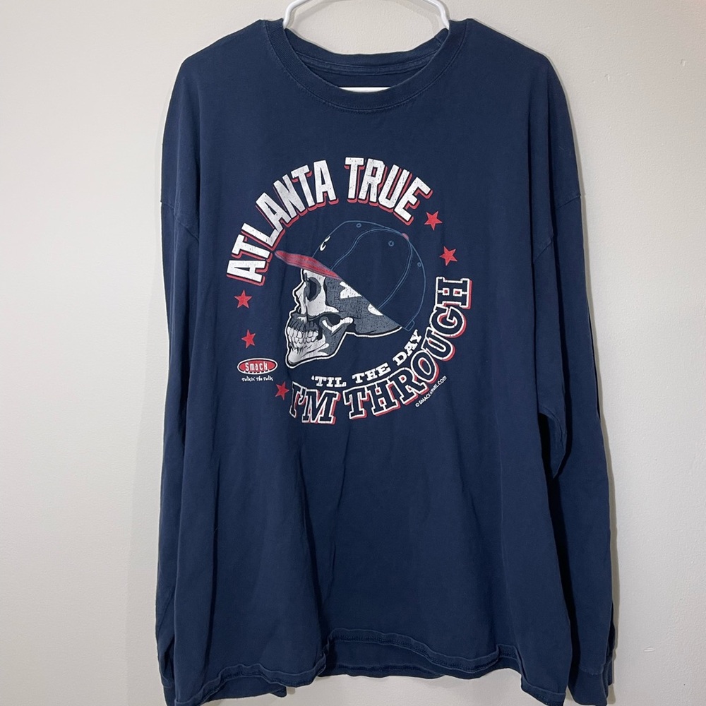 Atlanta Braves Smack Apparel Atlanta True Blue Size XL Long Sleeve Shirt